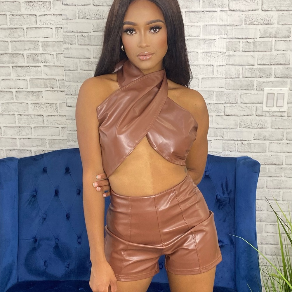 Faux leather set